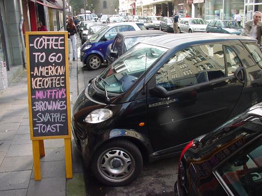 Smart quer in der Parklücke?